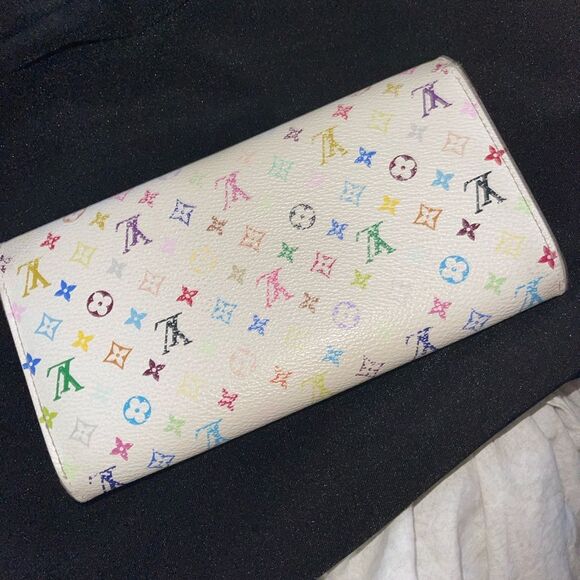 Preloved Louis Vuitton multi monogram Sarah long wallet with wallet tan … - Picture 12 of 12